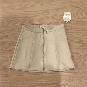Altard state mini skirt beige size xs